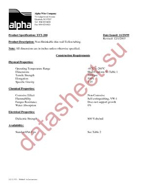 TFT20016 NA005 datasheet  